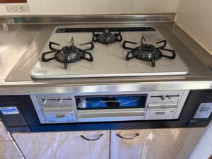 京都キッチン取付け隊　サンウェーブ特殊コンロの工事　施工後